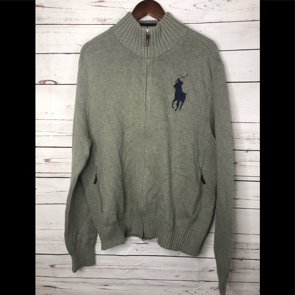 VINTAGE Polo Ralph Lauren full zip sweater